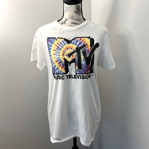MTV Tops - MTV MUSIC TELEVISION TEE SHIRT-SIZE SMALL-UNISEX